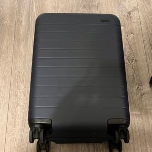 Away blue carryon suitcase